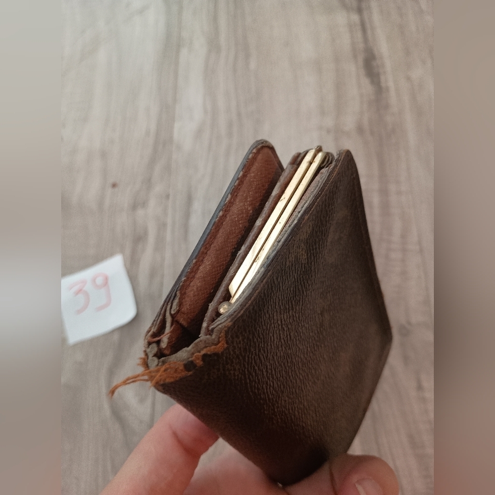 Louis Vuitton French Kiss Damier Ebene Wallet Brown Coated Canvas - Picture 6 of 15